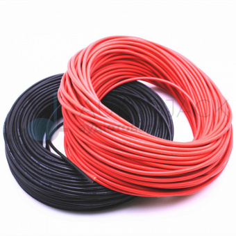 картинка Кабель питания монтажный силиконовый 10AWG, 1Cх5.3мм2, гибкий от интернет магазина Radiovip
