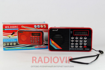картинка Портативная колонка SPS WS 958 от интернет магазина Radiovip