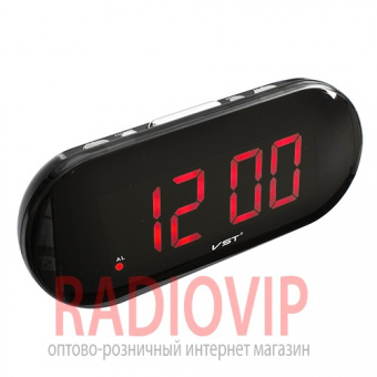 Часы сетевые 717-1 красные