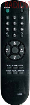 картинка Пульт DAEWOO R-33C как ориг (STV-1417) от интернет магазина Radiovip