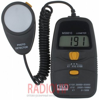 картинка Цифровой люксметр  MASTECH  MS6610 от интернет магазина Radiovip