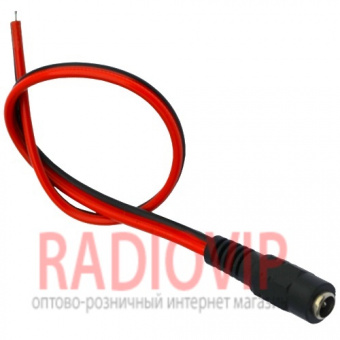 картинка Гнездо питания  5,5\2,1мм, с кабелем 0,3м от интернет магазина Radiovip