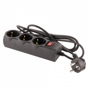 картинка Сетевой фильтр LogicPower LP-X3, 2 метра Black от интернет магазина Radiovip