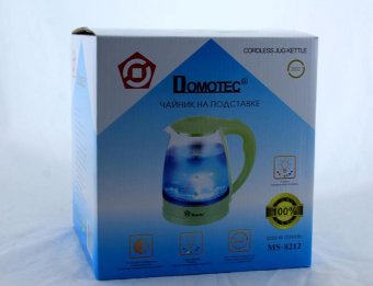 картинка Чайник MS 8212 Light green стекло от интернет магазина Radiovip