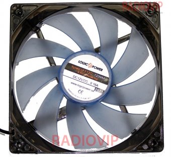 картинка Вентилятор корпусной LogicPower LP F12C, 120MM, 4pin (Molex питание), Color от интернет магазина Radiovip