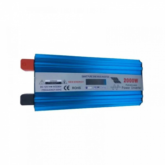 картинка Инвертор с чистой синусоидой 12V в 220V, HPA-2000W без зарядки + LCD дисплей от интернет магазина Radiovip