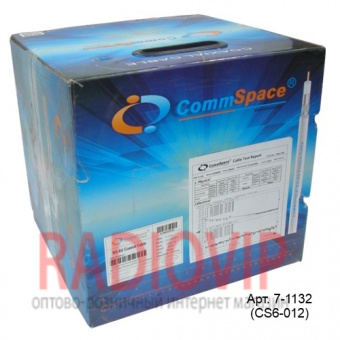 картинка Кабель RG-6/64CU+CU-foil (CCF660BV) CommSpace, диам-6,8мм, белый, 305м от интернет магазина Radiovip