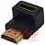 картинка Переходник шт.HDMI -гн.HDMI угловой, gold, пластик от интернет магазина Radiovip