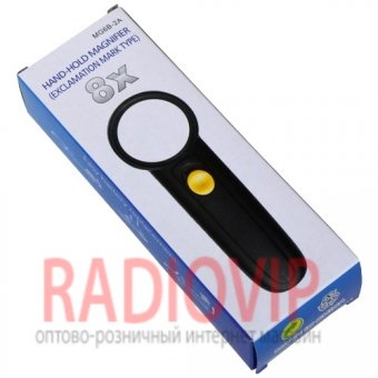 картинка Лупа ручная MG6B-2A круглая с LED подсветкой, 8Х, диам-37мм от интернет магазина Radiovip