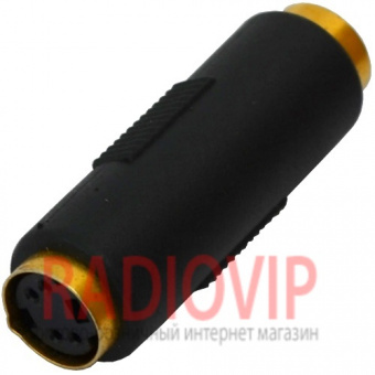 картинка Переходник гн.mini din 4 pin- гн.mini din 4 pin,корпус пластик от интернет магазина Radiovip