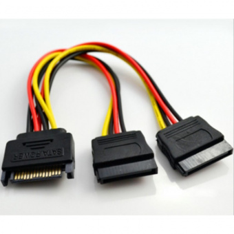 картинка SATA power -2x15 pin SATA power от интернет магазина Radiovip