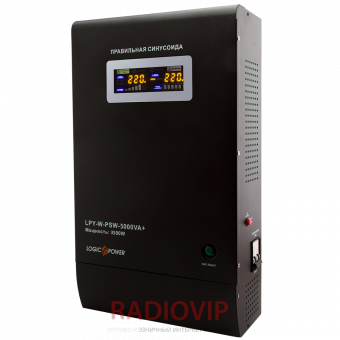 картинка ИБП Logicpower LPY- W - PSW-5000VA+ (3500Вт) 10A/20A с правильной синусоидой 48В от интернет магазина Radiovip