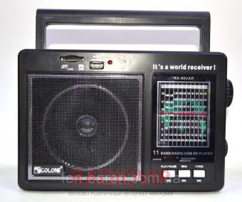 картинка Портативное радио GOLON RX-99UAR, радио USB SD music Player от интернет магазина Radiovip