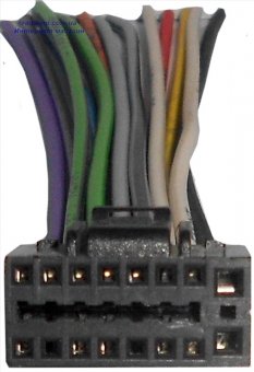 картинка Разъем автомагнитолы Kenwood 16pin,KN16-00-1 от интернет магазина Radiovip