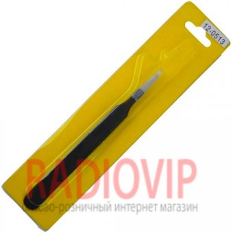 картинка Пинцет ESD, ZD-156D, 120 мм, тупой от интернет магазина Radiovip