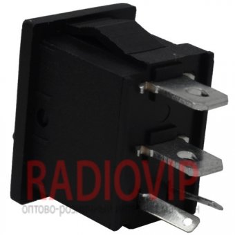 картинка Переключатель с подсветкой MIRS-101-3+LED ON-OFF, 4pin, 3A, 220V, красный от интернет магазина Radiovip