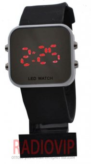 Часы наручные 1004 LED зеркало