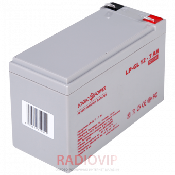 картинка Аккумулятор гелевый  LP-GL 12V 7,0AH от интернет магазина Radiovip