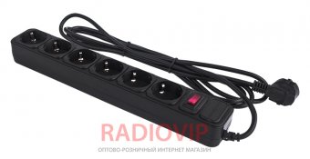 картинка Сетевой фильтр LogicPower LP-X6 3 м 6 розеток Black от интернет магазина Radiovip