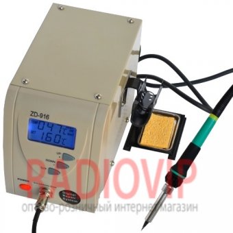 картинка Паяльная станция цифровая ZD-916, 60W, 160-480*C от интернет магазина Radiovip