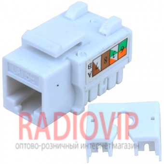 картинка Модуль RJ-45 Keystone 5-ой категории, с заглушкой от интернет магазина Radiovip
