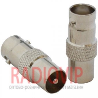 картинка Переходник гн.BNC- шт.TV, латунь от интернет магазина Radiovip