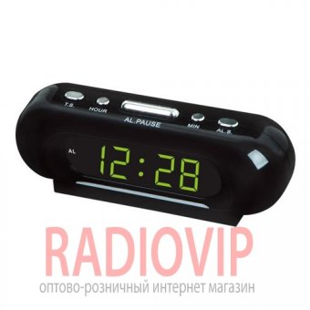 Часы сетевые 716-2 зеленые