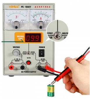 картинка Лабораторный блок питания YIHUA 1502T, 15B, 2A от интернет магазина Radiovip