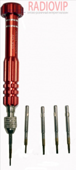 картинка Отвертка BAKKU BK-338 T5x25mm, Red от интернет магазина Radiovip