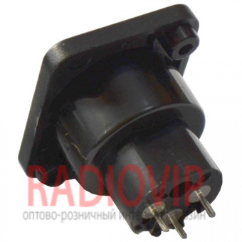 картинка Штекер CANON (XLR) 3pin, монтажный, корпус пластик от интернет магазина Radiovip
