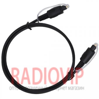 картинка Шнур оптический (toslink plug- toslink plug), 1м., чёрный от интернет магазина Radiovip