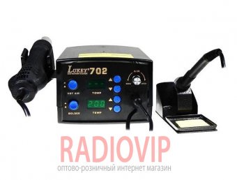картинка Термовоздушная паяльная станция Lukey 702 от интернет магазина Radiovip