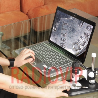 картинка ЦИФРОВОЙ МИКРОСКОП USB SUPERZOOM HQ 50-800X от интернет магазина Radiovip