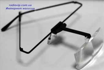 картинка Лупа-очки со сменными стёклами 1,5х2,5x3,5кр. увел. MG19157 от интернет магазина Radiovip