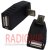 картинка Переходник гнездо USB A- шт.micro USB, угловой от интернет магазина Radiovip