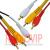 картинка Шнур соедин. 3RCA х 3RCA, диам.-3+6+3мм, 1,2м. от интернет магазина Radiovip