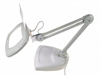 картинка Лупа-лампа с LED подсветкой, круглая, 3-x кр.увелич., диам-108 x 174 мм ZD142B от интернет магазина Radiovip