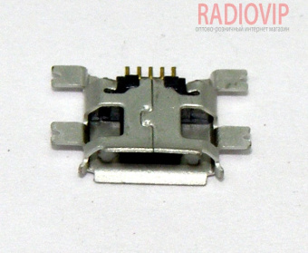 картинка Гнездо micro USB монтажное тип 3 от интернет магазина Radiovip