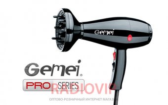 картинка Фен GEMEI GM-1716 NEW 2200W от интернет магазина Radiovip