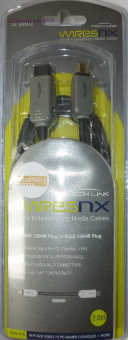 картинка Шнур Firewire IEEE 1394В(шт.4р -шт.9р), диам.-4мм. 2,0м. чёрный от интернет магазина Radiovip