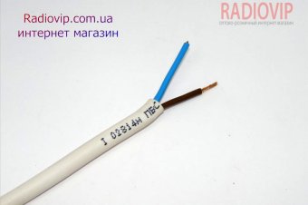 картинка Кабель силовой ПВС 2х1,5мм.кв. СU, белый, 100м от интернет магазина Radiovip