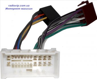 картинка Разъем автомогнитолы Kenwood 16pin+ISO, KN16-00-1 от интернет магазина Radiovip
