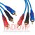 картинка Шнур соедин. 3RCA х 3RCA gold прозр.-синий 3+3+3мм 3м. от интернет магазина Radiovip
