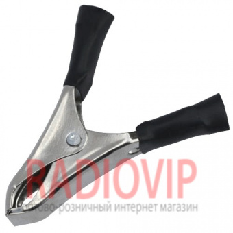 картинка Зажим аккумуляторный 10А чёрный от интернет магазина Radiovip