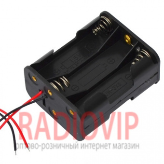 картинка Корпус держатель батар.6р*29х48х58 с проводами от интернет магазина Radiovip