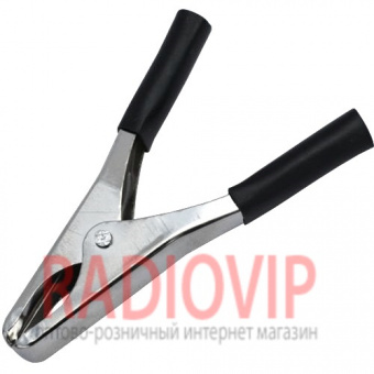 картинка Зажим аккумуляторный 15А чёрный от интернет магазина Radiovip