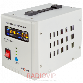 картинка ИБП Logicpower LPY- PSW-500VA+ (350Вт) 5A/10A с правильной синусоидой 12В от интернет магазина Radiovip