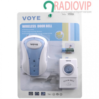 картинка Беспроводной дверной звонок VOYE V008A AC от интернет магазина Radiovip