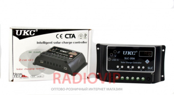 картинка Контроллер заряда для солнечных модулей Solar controler 20A от интернет магазина Radiovip