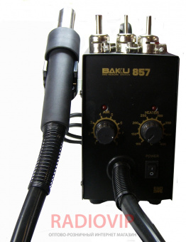 картинка Термовоздушная паяльная станция BAKKU BK-857 от интернет магазина Radiovip